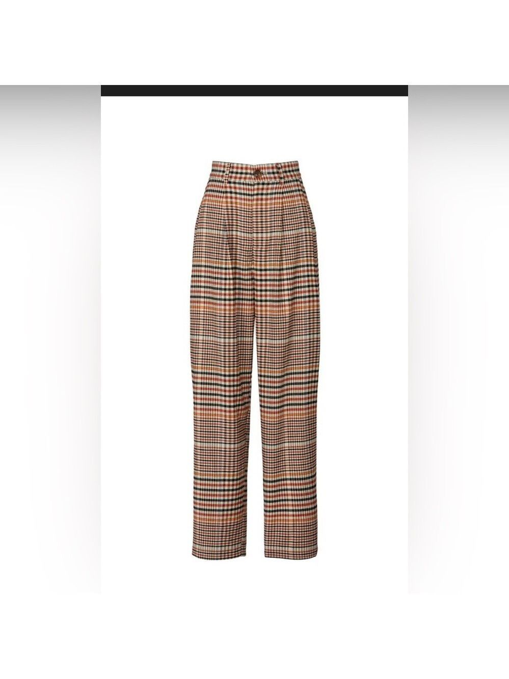 738. Plaid Checkered Pants By Love. Size 6